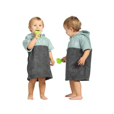 Köp Essential Baby Poncho Towel Changing Robe - Teal - Kläder på H2...