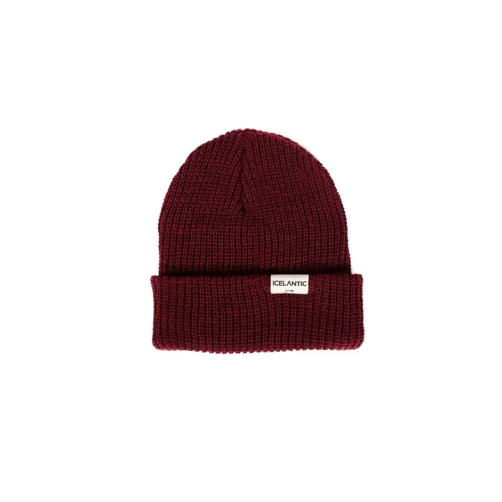 Icelantic logo beanie - cranberry